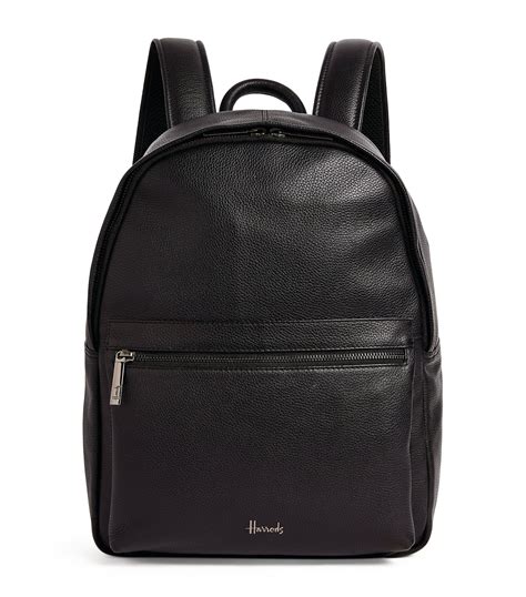 harrods leather backpack.